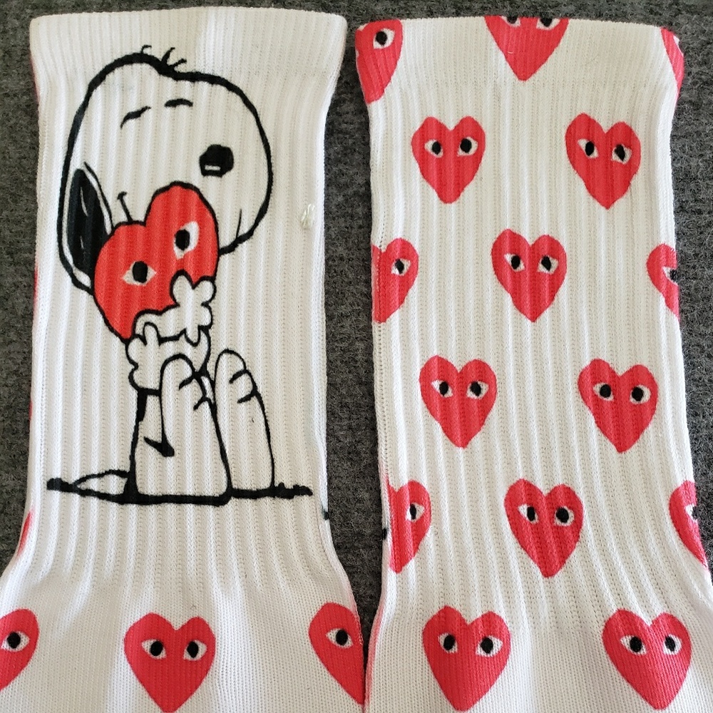 Custom SNOOPY Hearts Socks